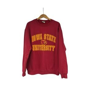 Iowa State University Champion Eco Fleece Sweatshirt Unisex Fit Size Large